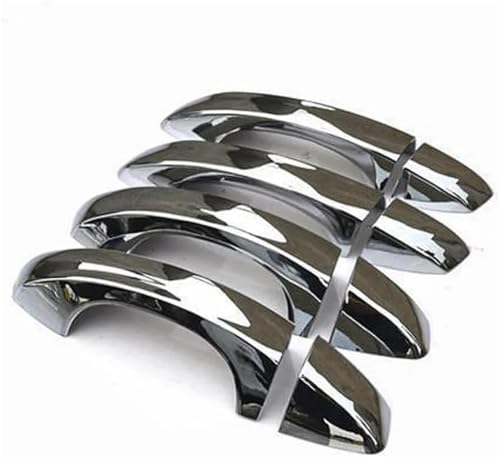 DUEYUU Autotürgriff Auto Linker Außentürgriff für Golf 7 MK7 2013-2018 Kohlefaser für Chromabdeckung Zieraufkleber(Silber) von DUEYUU