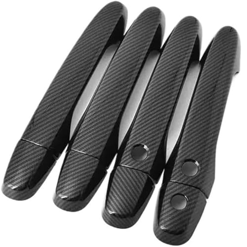 DUEYUU Autotürgriff Auto Links Außentürgriff für Civic 2012-2016 für Chrom-Carbonfaser-Autotürgriff(Carbon 2 Buttons) von DUEYUU