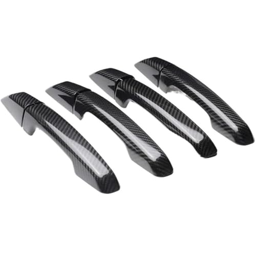 DUEYUU Autotürgriff Auto Links Außentürgriff für Jaguar XE XF XFL F-PACE 2015-2017 Türgriffabdeckung Dry Carbon Fiber von DUEYUU
