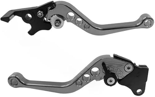 DUEYUU Pitbike-Teile Motorrad Kupplung für Suzuki CNC Aluminium Legierung Einstellbar(Titanium) von DUEYUU