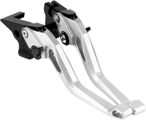 DUEYUU Pitbike-Teile Motorradbremskupplungshebel für MT07 für MT 07 für MT-07 2014-2022(Silber) von DUEYUU