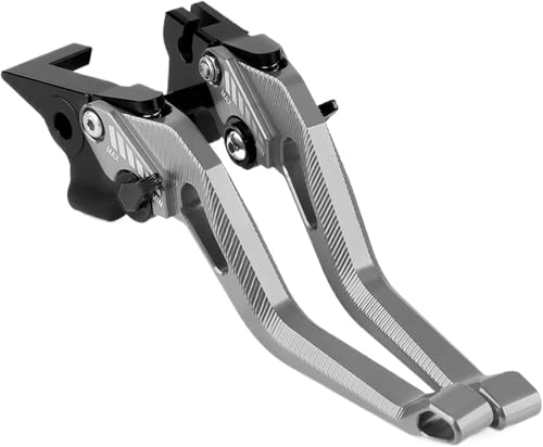 DUEYUU Pitbike-Teile Motorradbremskupplungshebel für MT07 für MT 07 für MT-07 2014-2022(Titanium) von DUEYUU