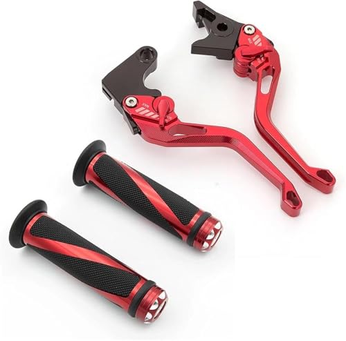 DUEYUU Pitbike-Teile Motorradbremskupplungshebel für MT09 für MT-09 für MT 09 2021 2022 2023 2024(Rot) von DUEYUU