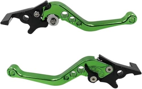 DUEYUU Pitbike-Teile Motorradkupplung 2 für Stück Universal CNC-Legierung Motorradbremsgriff Einstellbare Größe(Grün) von DUEYUU