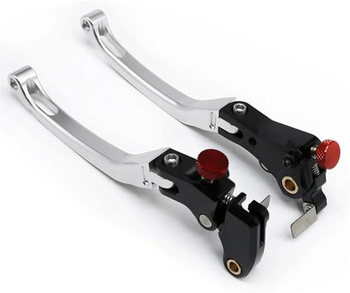 DUEYUU Pitbike-Teile Motorradkupplung RS660 2023 Neuester Typ CNC Alu Bremsteile Hebel Kupplung (Silber)(Sliver) von DUEYUU