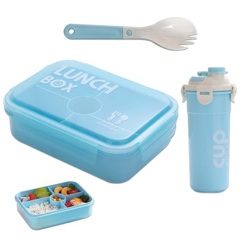 DUGEGAYL Brotdose mit Fächern – Brotdose für Lunchbox – Brotbox mit Fächern, Snackbox mit Fächern, und Brotdose für Step by Step Cloud,Brotdose Erwachsene Essenbox mit Fächern,kleine Snacks von DUGEGAYL