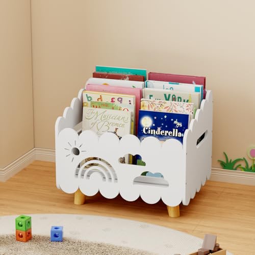 DUHARS Holz-Kinder-Bücherregal, Montessori-Bücherregal, mit 2 verstellbaren Trennwänden, Bücherregal, für Kinderzimmer, Kinderzimmer & Klassenzimmer, Kleinkind-Bücherregal, Kinder-Bücherregal DUHARS Holz-Kinder-Bücherregal, Montessori-Bücherregal, mit 2 verstellbaren Trennwänden, Bücherregal, für Kinderzimmer, Kinderzimmer & Klassenzimmer, Kleinkind-Bücherregal, Kinder-Bücherregal von DUHARS