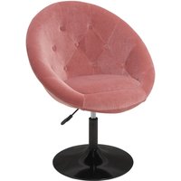 Duhome - Esszimmerstuhl Lounge Sessel Stoff Samt Rosa Pink Clubsessel/DH0345 von DUHOME