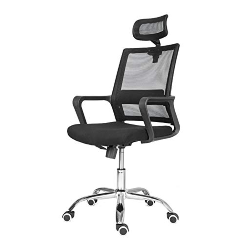 DUIRHNFV Ergonomic Office Chair - Rolling Desk Stuhl mit Lendenwirbelsäulenunterstützung, Mesh -Computerstuhl, Spielstühle, Executive Swivel Chair (Farbe: C, Größe: mit Kopfstütze) von DUIRHNFV
