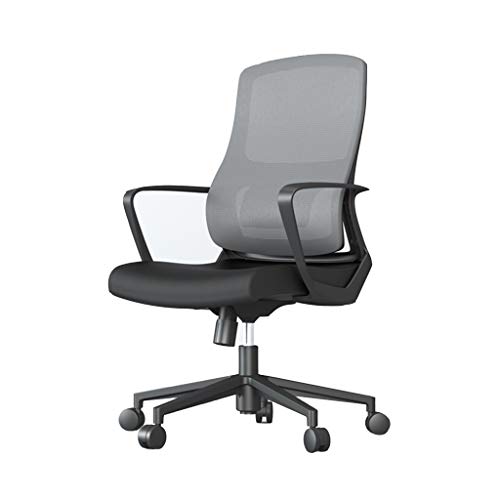DUIRHNFV Ergonomischer Schreibtisch Schwenkstuhl Mesh Computer Stuhl Executive Verstellbares Rolling Mid Black Task Home Office Stuhl DUIRHNFV Ergonomischer Schreibtisch Schwenkstuhl Mesh Computer Stuhl Executive Verstellbares Rolling Mid Black Task Home Office Stuhl von DUIRHNFV
