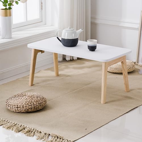 DUIRHNFV Japanischer Bodentisch, Faltbarer Holz -Couchtisch, Kleiner Schreibtisch, tragbarer Tatami -Tisch zum Sitzen auf dem Boden, Keine Baugruppe (Stil 1.80 x 40 x 35 cm) von DUIRHNFV