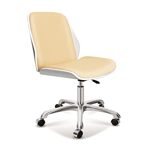 DUIRHNFV Massivholz -Schwenkstuhl, PU Computer Executive Office Desk Stuhl Schwenkmöbel Holz hoher Rückenstuhl für Home Study Task Stuhl (Farbe: G) von DUIRHNFV