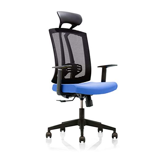 DUIRHNFV Mesh Office Schwenkstuhl, komfortabler sesshafter Liedrigungsstuhl mit rotierender Kopfstütze, Heben von Handlauf -Rückenstuhl (Farbe: B) von DUIRHNFV