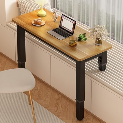 DUIRHNFV Mobile Bay Fensterschreibtisch, Langer kurzer Beinschreibtisch, verdickter Lackbein, Kleiner Raumtisch, ergonomischer Home-Office-Schreibtisch (Stil 3.120x40x25-45 cm) von DUIRHNFV