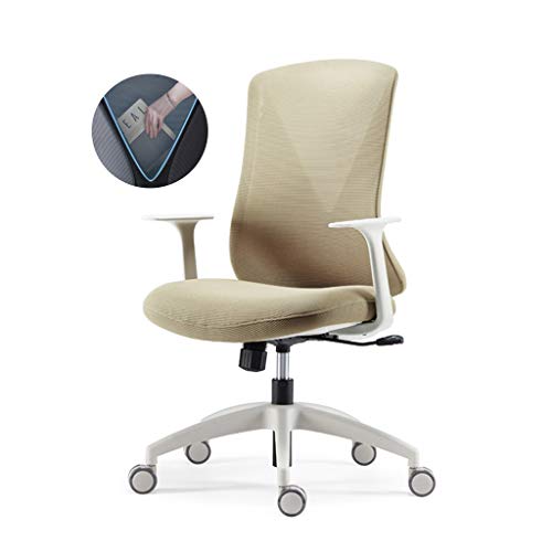 DUIRHNFV Office Chairs, Executive Mesh Computerstuhl mit hoher verstärkter Speicher -Rückenlehne, Verstellbarer Schwenk- und Armlehnen -Lendenwirbelseiterschalterstuhl (Farbe: E) von DUIRHNFV