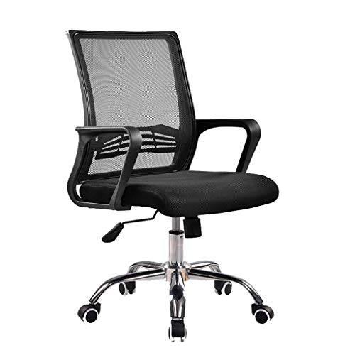 DUIRHNFV Office Desk Stuhl, ergonomischer Task -Stuhl 360 ° Rotation Sitzplatzlernlernpersonal Schwenkstuhl Hebel Stahlstahl Basis, 5 Farben (Farbe: C) von DUIRHNFV