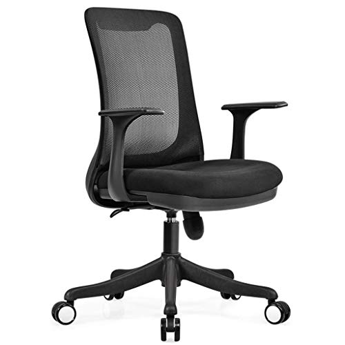 DUIRHNFV Swivel Office Stuhl, Home Student Chair, Ergonomischer Stuhl, Mesh -Rückenentisch und Stühle, Höhe einstellbar, 5 Farben (Farbe: a) von DUIRHNFV