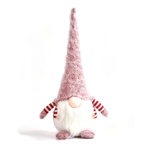 Zwerg Weihnachten Plüsch Ornamente Set, Weihnachtsbaum Hängende Zwerge Ornamente Weihnachtsmann Elf Hängende Heimdekorationen Urlaub Dekor (Rot) von DUJSRZL