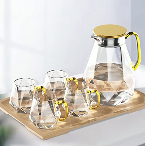 DUJUST Glaskanne mit 4 Tassen von DUJUST