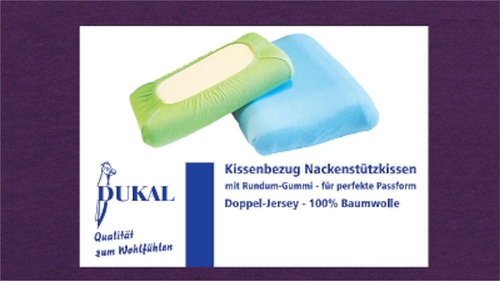 Kissenbezüge Grosana airflex CLASSIC/SPRING/TRAVEL, 100% Baumwolle, DUKAL (1 Stück), TRAVEL Typ MJ, aus hochwertigem Doppel-Jersey, Made in Germany von DUKAL