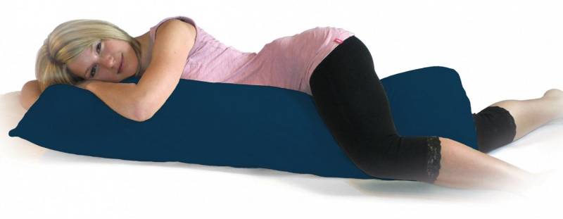 DUKAL Kissenbezüge Seitenschläferkissen, 40 verschiedene Farben, 100% Baumwolle, (1 Stück), 40x120 cm, aus hochwertigem Doppel-Jersey, Made in Germany von DUKAL