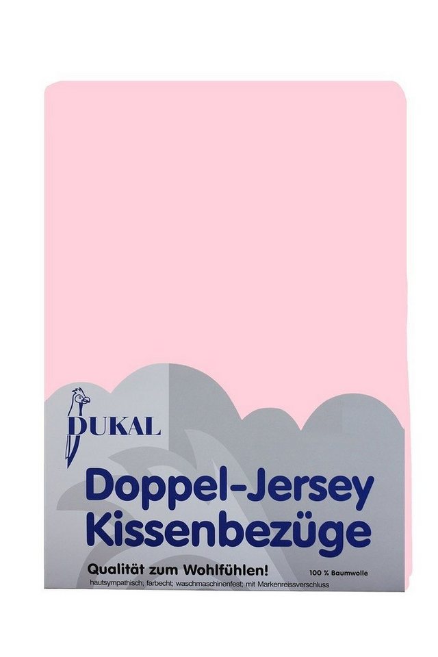 Kissenbezüge aus hochwertigem Doppel-Jersey, 100% Baumwolle, DUKAL (1 Stück), 80x80 cm, mit Reißverschluss, Made in Germany von DUKAL