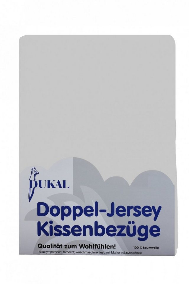 Kissenbezüge aus hochwertigem Doppel-Jersey, 100% Baumwolle, DUKAL (1 Stück), 40x40 cm, mit Reißverschluss, Made in Germany von DUKAL