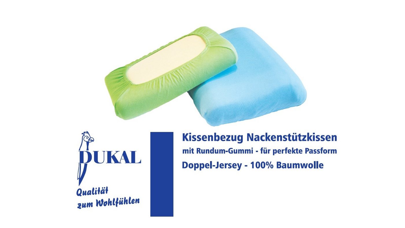 Kissenbezüge Schlaraffia Support Geltex Nackenstützkissen, 100% Baumwolle, DUKAL (1 Stück), aus hochwertigem Doppel-Jersey, mit Spannumrandung, Made in Germany von DUKAL