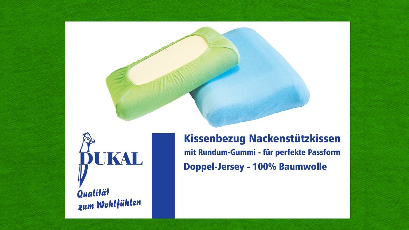 Kissenbezüge Schlaraffia Support Geltex Nackenstützkissen, 100% Baumwolle, DUKAL (1 Stück), aus hochwertigem Doppel-Jersey, mit Spannumrandung, Made in Germany von DUKAL