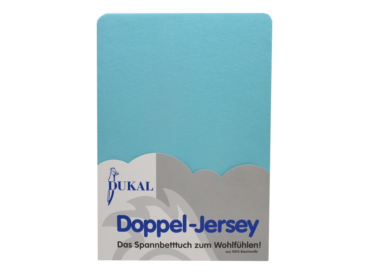 Spannbettlaken aus hochwertigem DOPPEL-Jersey, 100% Baumwolle, DUKAL, Doppel-Jersey, Gummizug: rundum, (1 Stück), 80x200 cm, mit Spannumrandung, Made in Germany von DUKAL