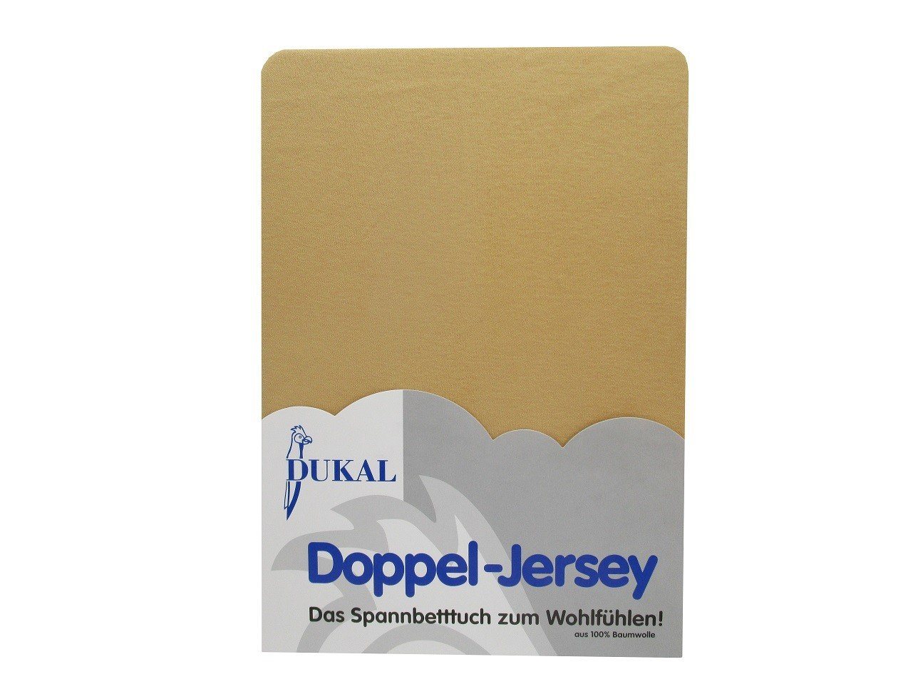 Spannbettlaken aus hochwertigem DOPPEL-Jersey, 100% Baumwolle, DUKAL, Doppel-Jersey, Gummizug: rundum, (1 Stück), 90x200 - 100x200 cm, mit Spannumrandung, Made in Germany von DUKAL