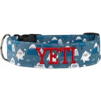 Personalisiertes Hundehalsband, Besticktes Hundehalsband Personalisiert, Schneemann Winter Yeti Monster von DUKEandFOX