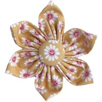 Smiley Daisy Hundehalsband Blume, Blume Für Hundehalsband, Schleife, Schleife Zubehör Von Duke & Fox® von DUKEandFOX