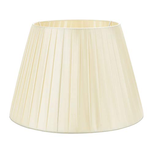 DULEE 15,7 Zoll E27 Schraube Tisch Lampenschirme Für Tischlampe Stehlampe, (Top) 25 cm x (Höhe) 28 cm x (unten) 40 cm, Beige von DULEE