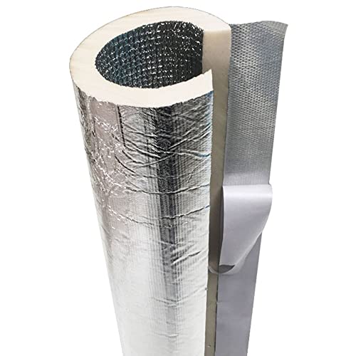 DULTAY 27 Mm Flexible Rohrisolierung Außenbereich Frostschutz-Isolierrohr Rohrisolierung Selbstklebend Feuerfeste Schalldämmung Sonnenschutz Für Warmwasserleitungen Friert (Size : ID:43mm) von DULTAY