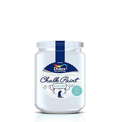 Dulux Valentine 5329870 Chalk Paint Renovierungsfarbe, kreideweiß, 0,4 l von Dulux Valentine