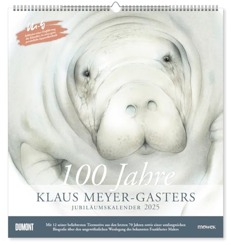 100 Jahre Klaus Meyer-Gasters Jubiläumskalender 2025 - Kunst-Kalender - Wand-Kalender - 45 x 48 cm von DUMONT