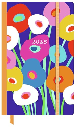 DUMONT - Dominique Vari Blossom 2025 Wochen-Notizkalender, 9x14cm, Taschen-Kalender mit Verschlussband & Falttasche, viele nützliche Sonderseiten von DUMONT