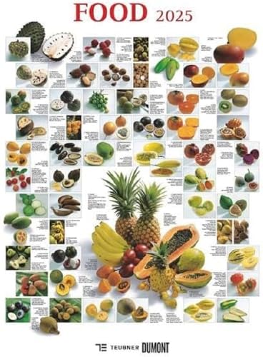 Food 2025 - Bildkalender 50x70 cm - mit kurzen Beschreibungen zu den Obst- und Gemüsesorten - Küchenkalender - Dumont - Posterkalender von Dumont Kalenderverlag