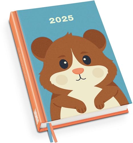 Hamster Taschenkalender 2025 - Tier-Illustration von Dawid Ryski - Terminplaner mit Wochenkalendarium - Format 11,3 x 16,3 cm von DUMONT