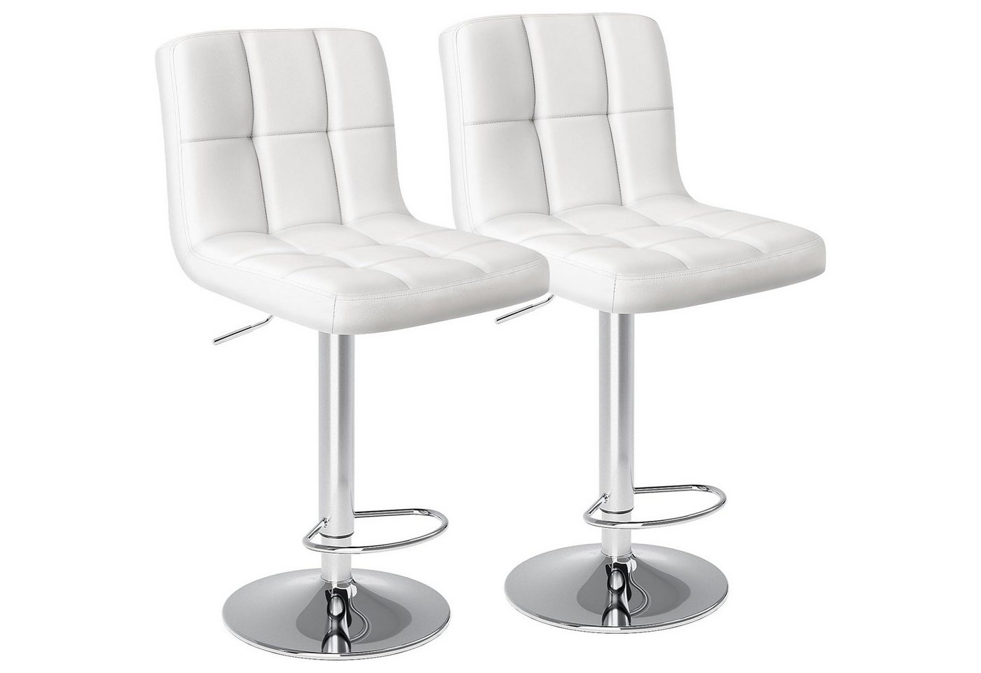 DUMOS Barhocker Barhocker 2er Set, Metallbeine Bar Hocker,Hocker Küche, Hoch Barhocker (2-teiliges Set, 2-teiliges Set), Verstellbare Sitzhöhe von DUMOS