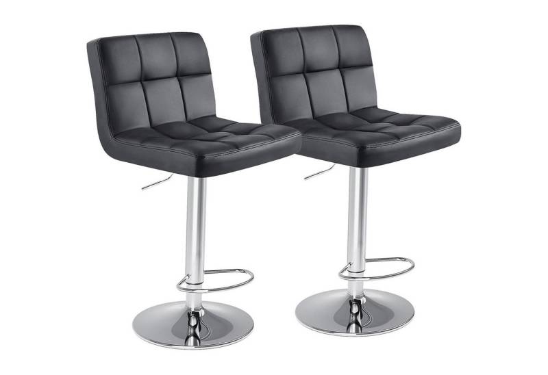 DUMOS Barhocker Barhocker 2er Set, Metallbeine Bar Hocker,Hocker Küche, Hoch Barhocker (2-teiliges Set, 2-teiliges Set), Verstellbare Sitzhöhe von DUMOS
