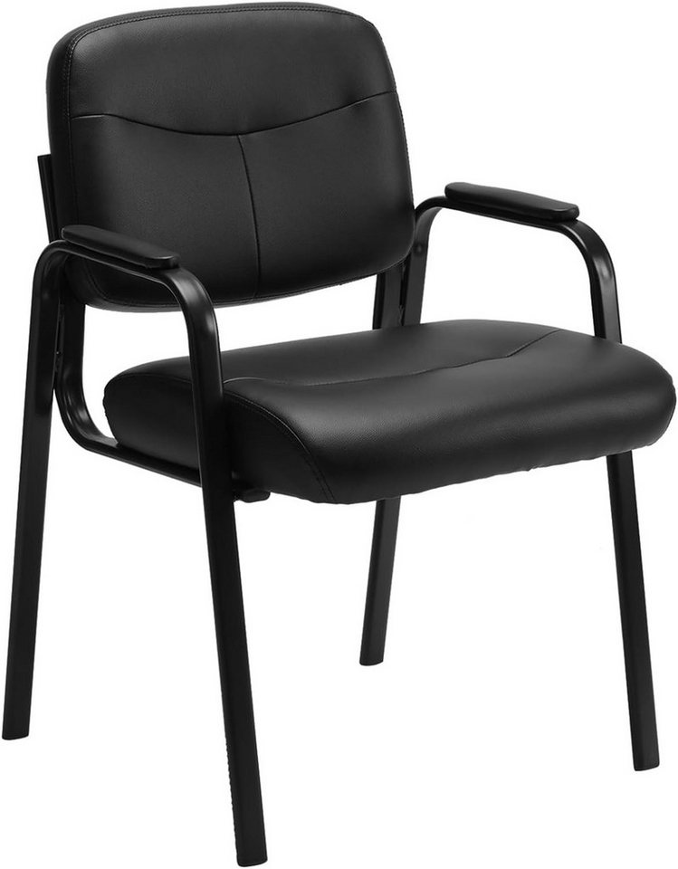 DUMOS Besucherstuhl Konferenzstuhl aus Bequemem Leder Gepolsterten Armlehnen Office Chair DUMOS Besucherstuhl Konferenzstuhl aus Bequemem Leder Gepolsterten Armlehnen Office Chair von DUMOS