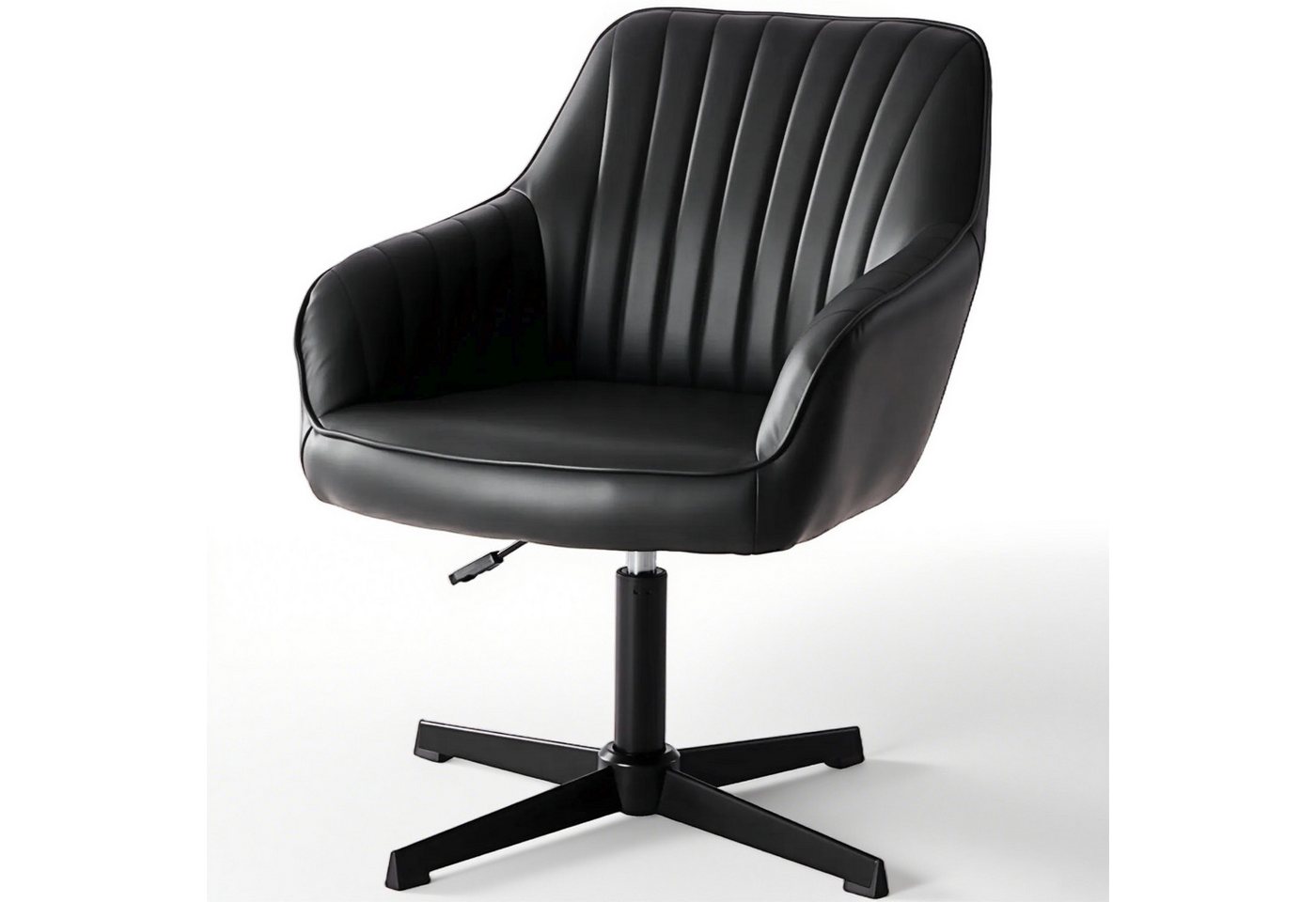 DUMOS Besucherstuhl PU-Leder Bürostuhl, höhenverstellbarer Schreibtischstuhl (2 St), Ergonomisches Design von DUMOS