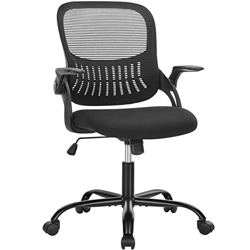 DUMOS Bürostuhl Ergonomisch, Schreibtischstuhl mit Lendenwirbelstütze, Verstellbaren Armlehnen Drehstuhl, Höhenverstellbarer Office Chair, Bürostühle Geeignet für Büro und Schlafzimmer (Schwarz) DUMOS Bürostuhl Ergonomisch, Schreibtischstuhl mit Lendenwirbelstütze, Verstellbaren Armlehnen Drehstuhl, Höhenverstellbarer Office Chair, Bürostühle Geeignet für Büro und Schlafzimmer (Schwarz) von DUMOS