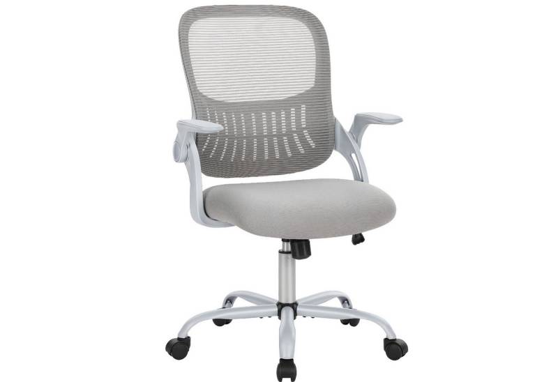 DUMOS Bürostuhl Ergonomisch Schreibtischstuhl mit Lendenwirbelstütze(Schwarz), Verstellbaren Armlehnen Drehstuhl, Höhenverstellbarer Office Chair von DUMOS