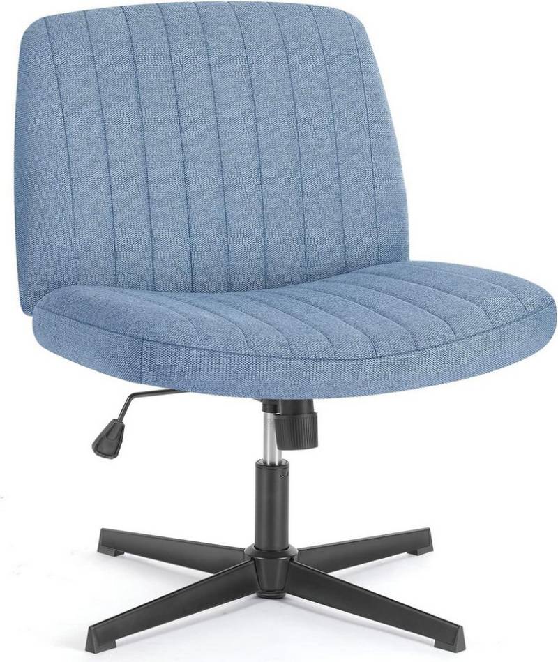 DUMOS Bürostuhl Ohne Armlehne Schneidersitz Stuhl, mit Verbreitertem Criss Cross Chair, drehbar von DUMOS