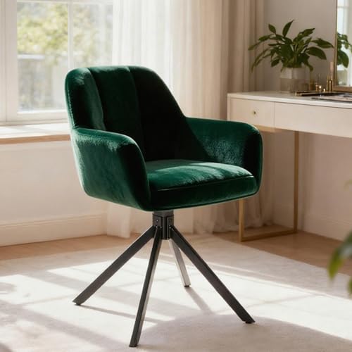 DUMOS Bürostuhl Schreibtischstuhl schminktisch Stuhl kleine Schreibtischstühle mit Rollen niedlicher Drehstuhl mit Rückenlehne armlos Heimbüro Bürostuhl von DUMOS