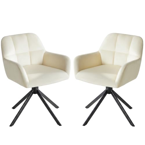 DUMOS Bürostuhl Schreibtischstuhl schminktisch Stuhl kleine Schreibtischstühle mit Rollen niedlicher Drehstuhl mit Rückenlehne armlos Heimbüro Bürostuhl von DUMOS