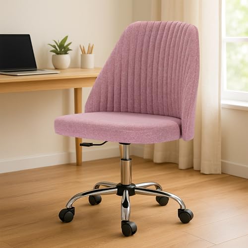 DUMOS Bürostuhl Schreibtischstuhl schminktisch Stuhl kleine Schreibtischstühle mit Rollen niedlicher Drehstuhl mit Rückenlehne armlos Heimbüro DUMOS Bürostuhl Schreibtischstuhl schminktisch Stuhl kleine Schreibtischstühle mit Rollen niedlicher Drehstuhl mit Rückenlehne armlos Heimbüro von DUMOS